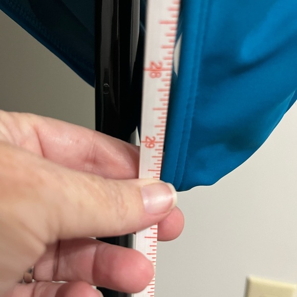 Time and Tru Blue One Piece Swimsuit with Scoop Neckline - Picture 4 of 6